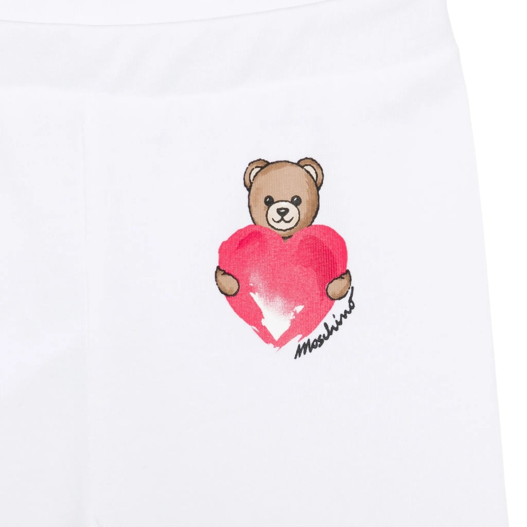 Moschino Kids Teddy Heart Leggings