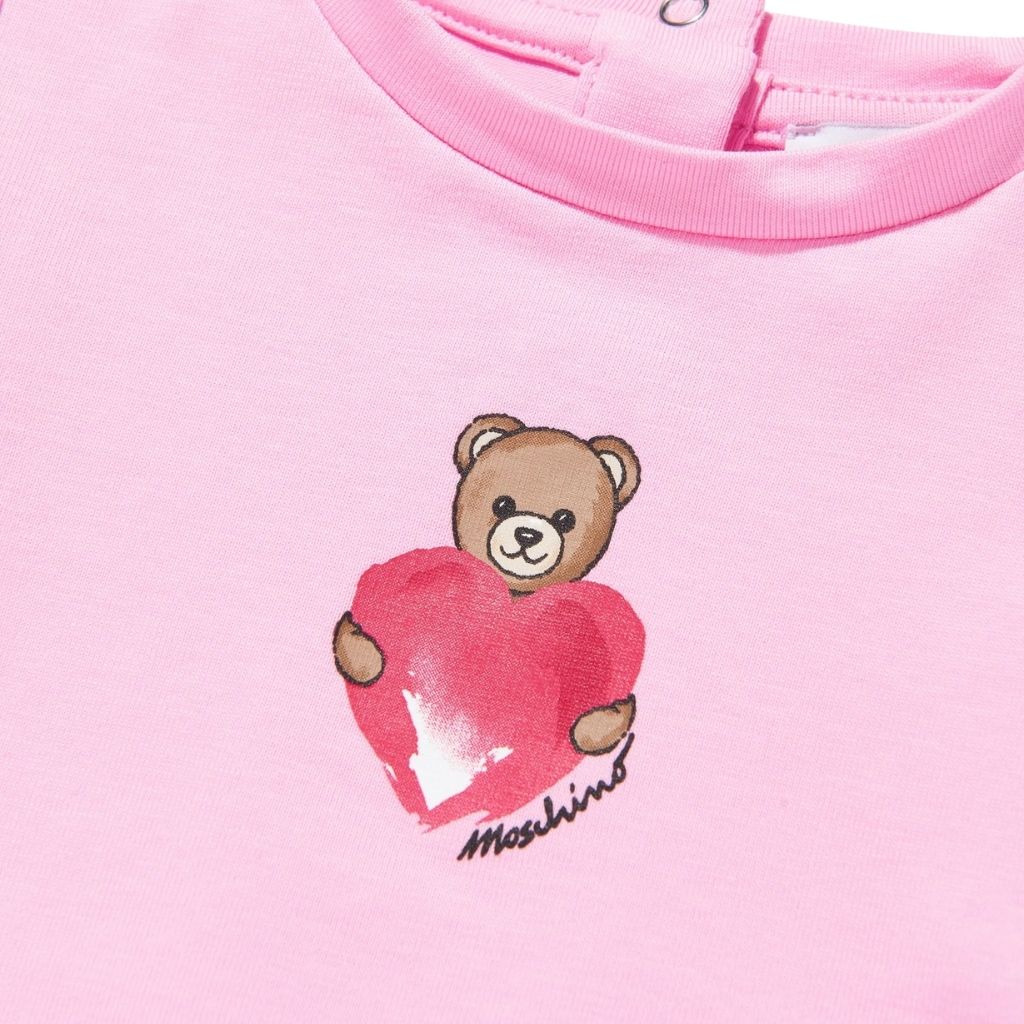 Moschino Kids Teddy Heart T-Shirt