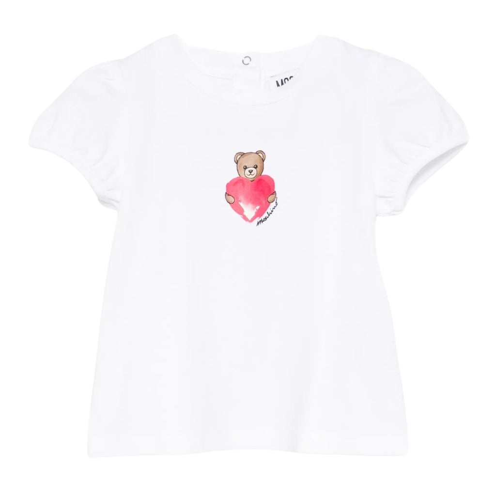 Moschino Kids Teddy Heart T-Shirt