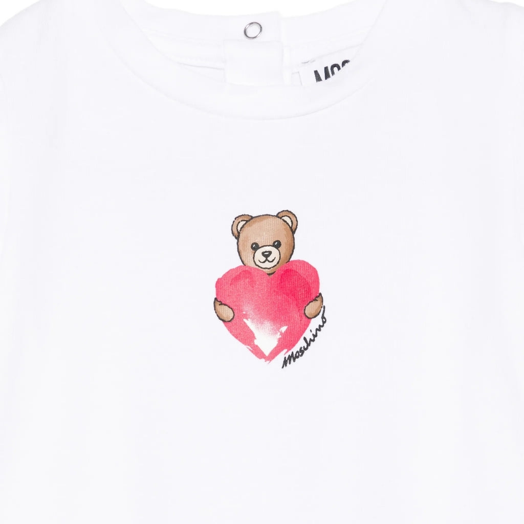 Moschino Kids Teddy Heart T-Shirt