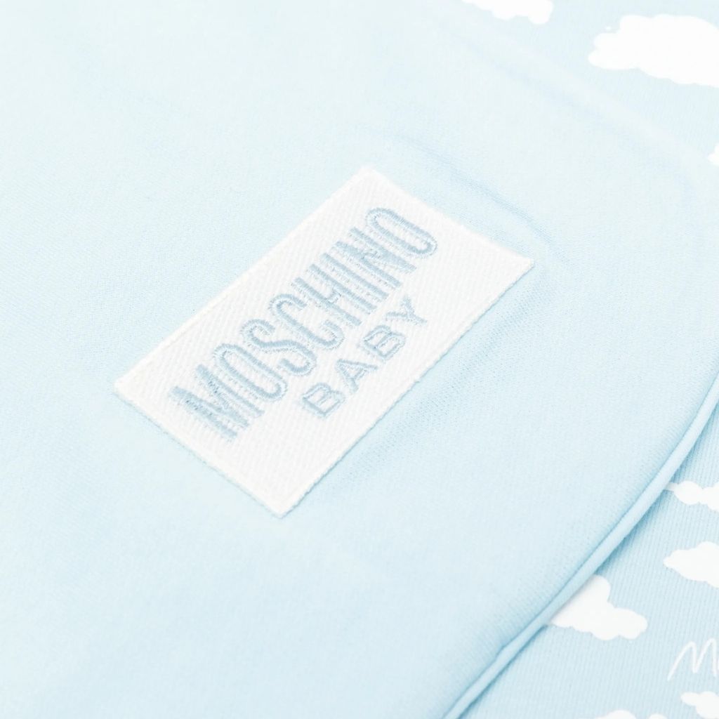 Moschino Kids Allover Clouds Blanket