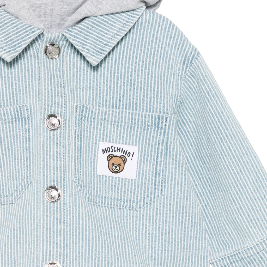 Moschino Kids Stripes Hooded Jacket