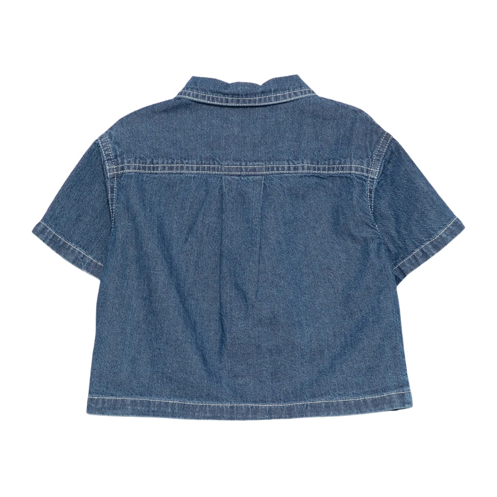 Moschino Kids Teddy Bear Denim Shirt