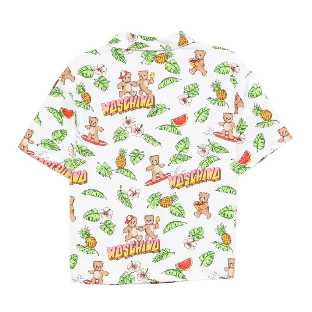 Moschino Kids Allover Teddy Shirt