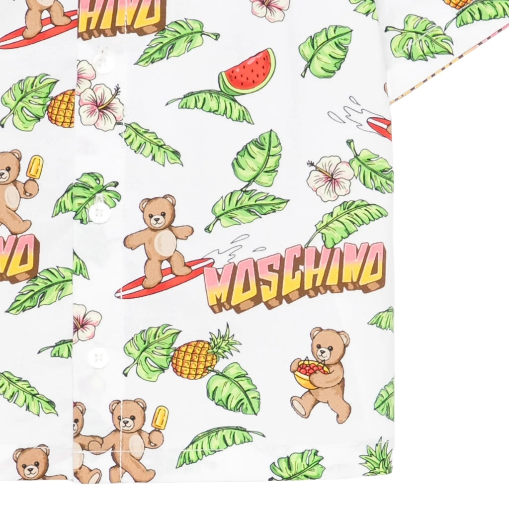 Moschino Kids Allover Teddy Shirt