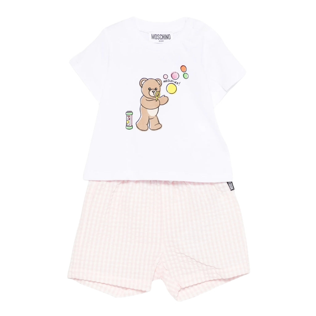 Moschino Kids T-Shirt And Shorts Set