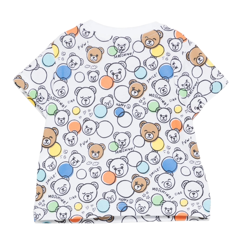 Moschino Kids Teddy Bubbles T-Shirt