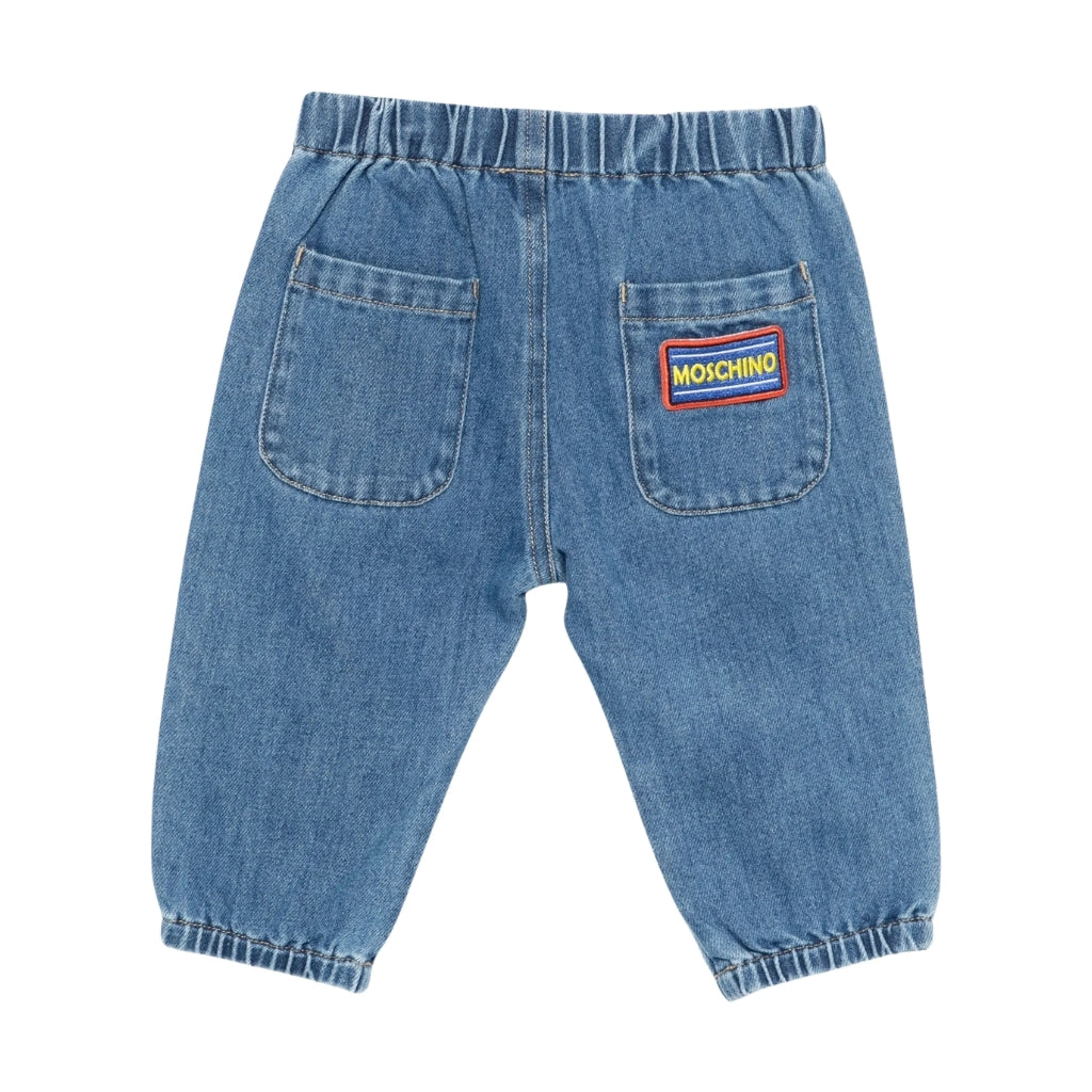 Moschino Kids Teddy Bear Denim Trousers