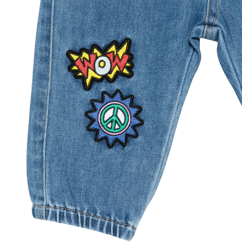 Moschino Kids Teddy Bear Denim Trousers