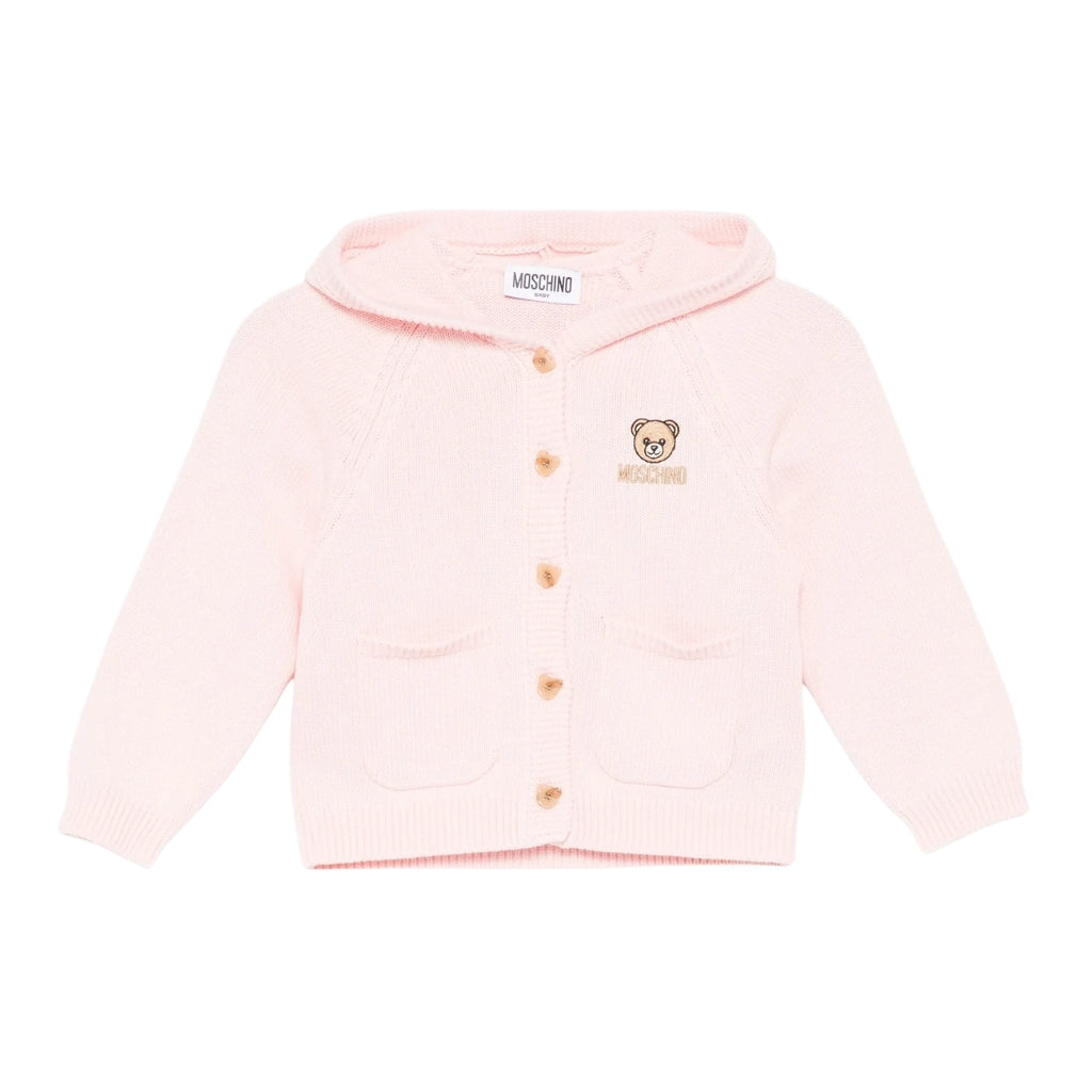 Moschino Kids Teddy Bear Knitted Cardigan