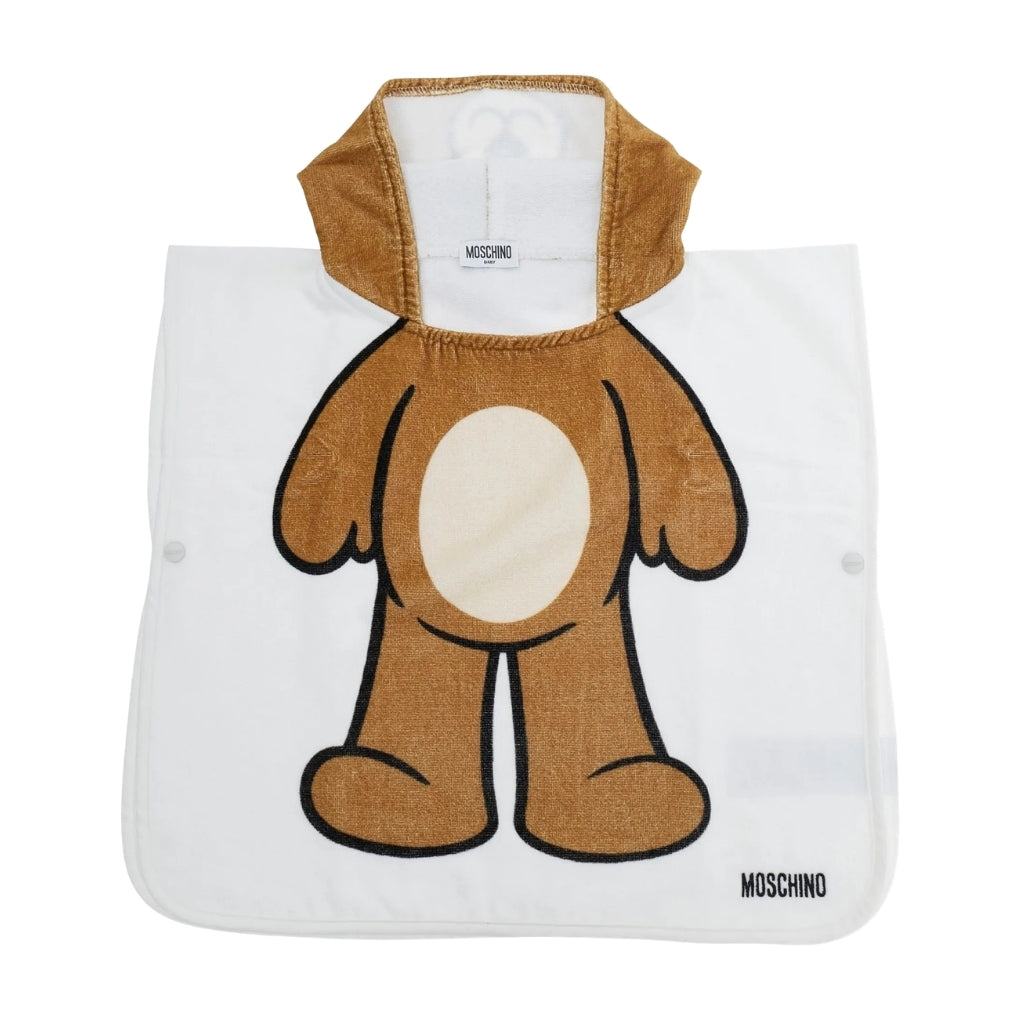 Moschino Kids Teddy Bear Poncho Towel