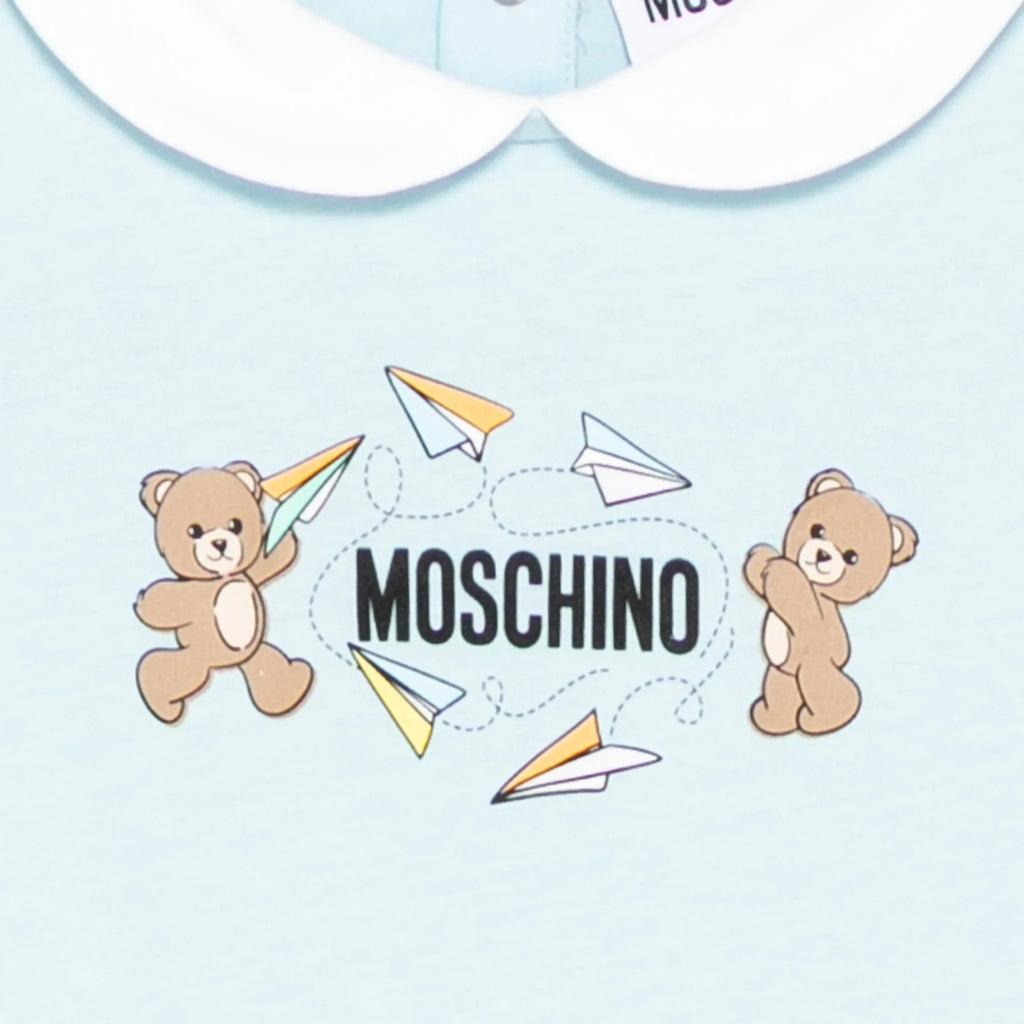 Moschino Kids Romper And Hat Gift Set
