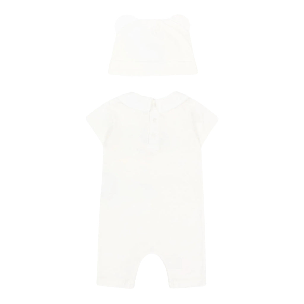 Moschino Kids Romper And Hat Gift Set