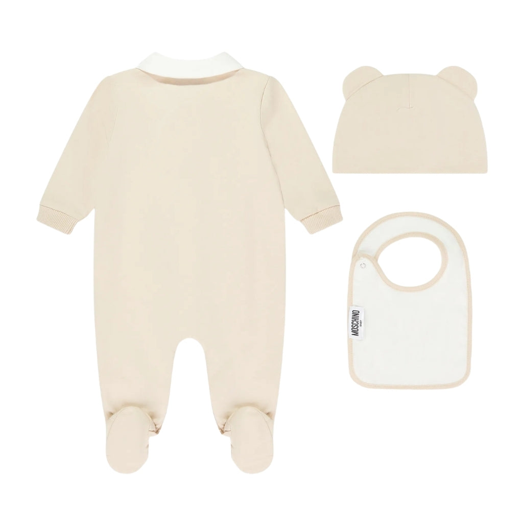 Moschino Kids Romper And Hat Gift Set