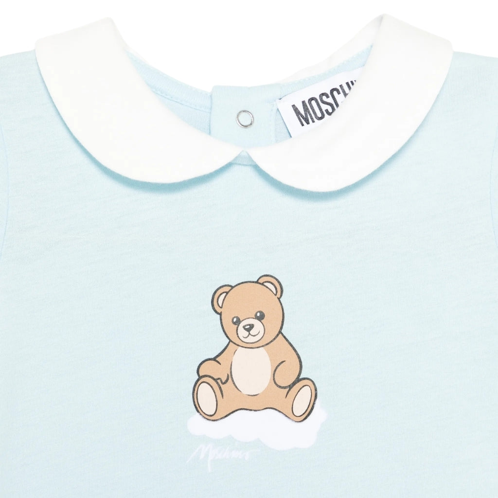 Moschino Kids Romper And Hat Gift Set