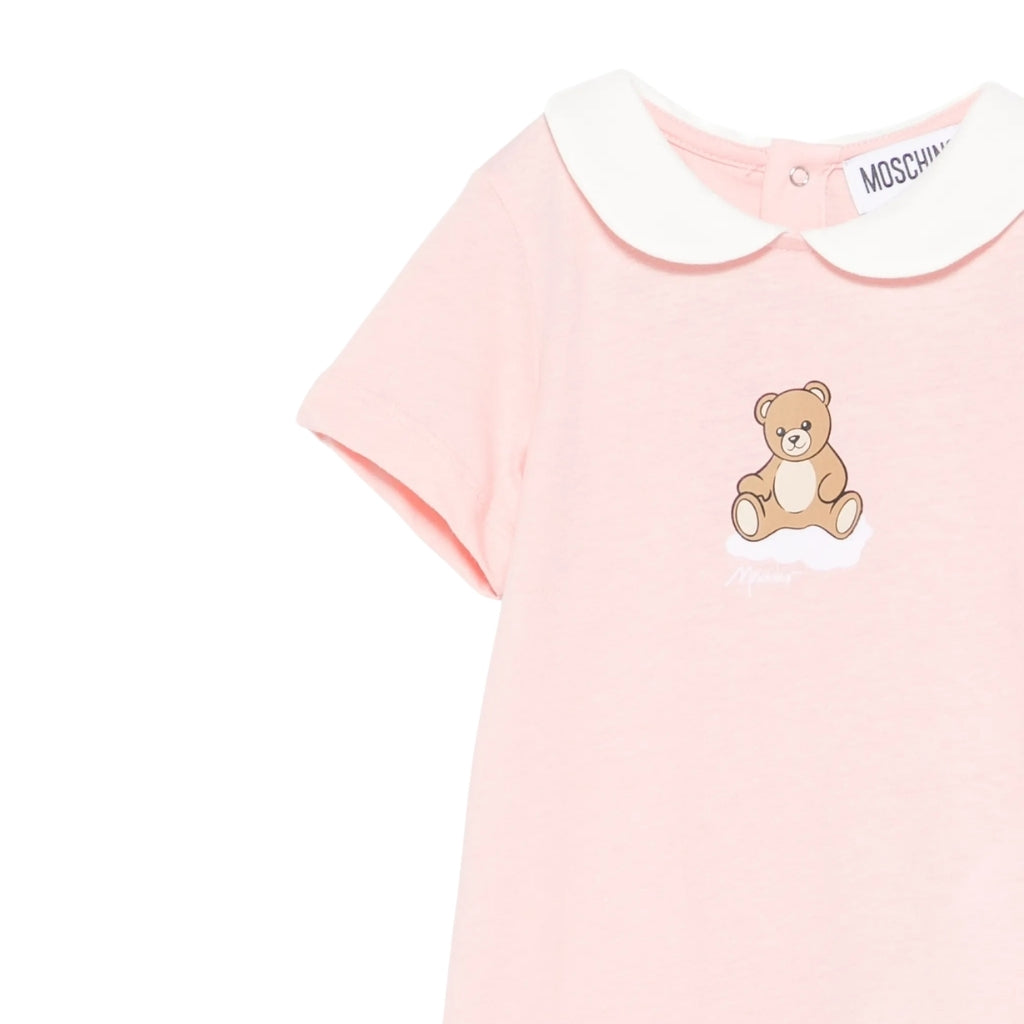 Moschino Kids Romper And Hat Gift Set