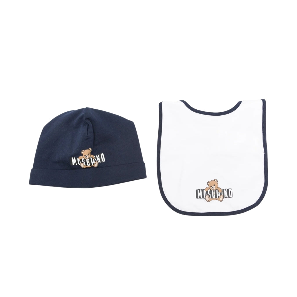 Moschino Kids Hat And Bib Set