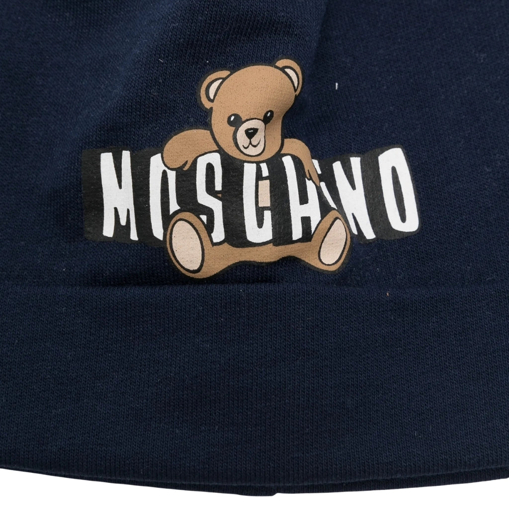 Moschino Kids Hat And Bib Set