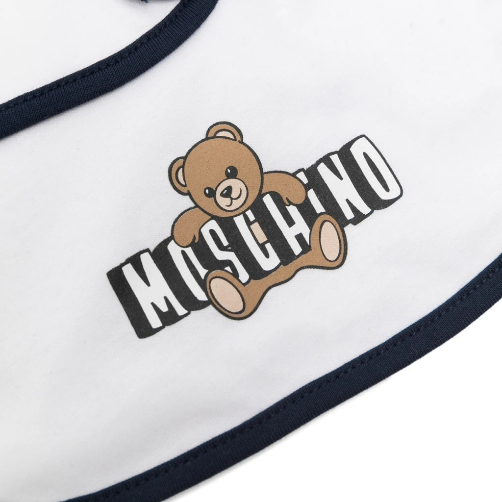Moschino Kids Hat And Bib Set