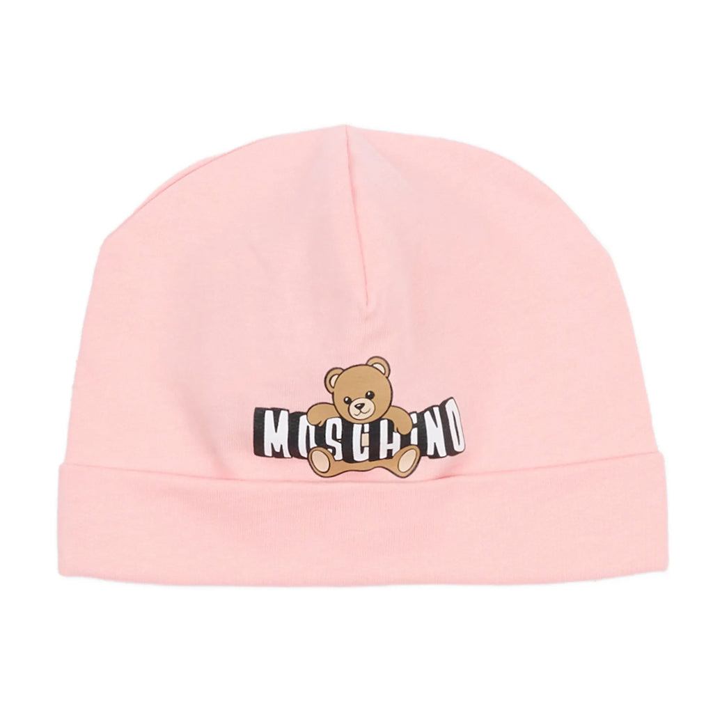 Moschino Kids Hat And Bib Set