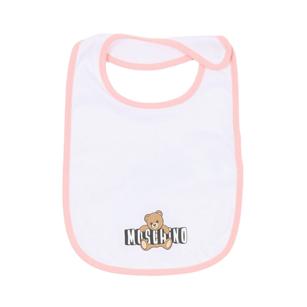 Moschino Kids Hat And Bib Set