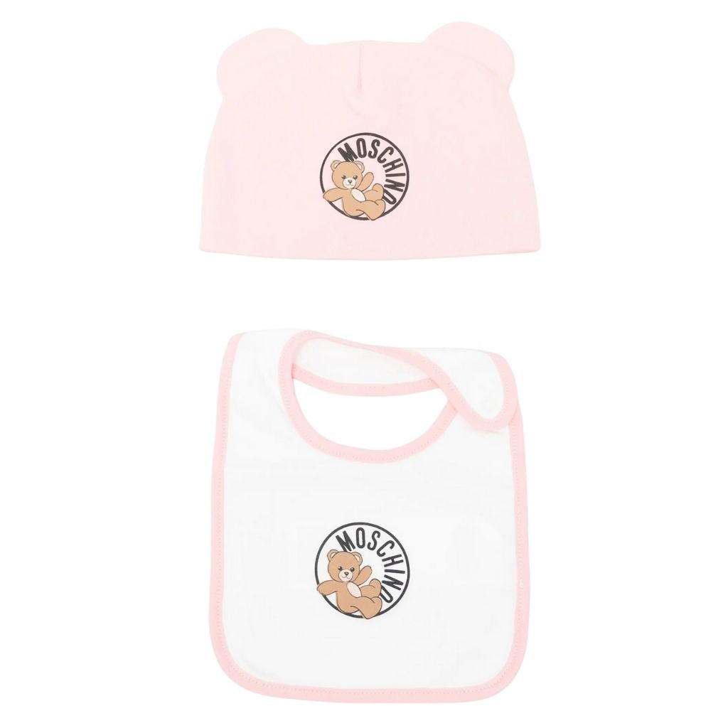 Moschino Kids Hatand Bib Set