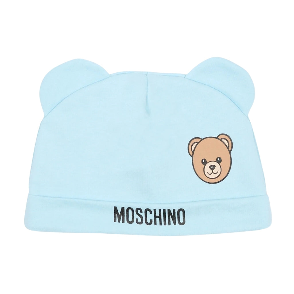 Moschino Kids Hat And Bib Set