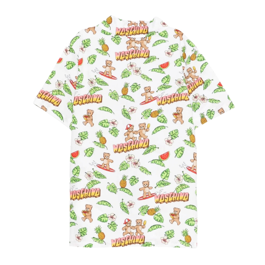Moschino Kids Allover Teddy Shirt
