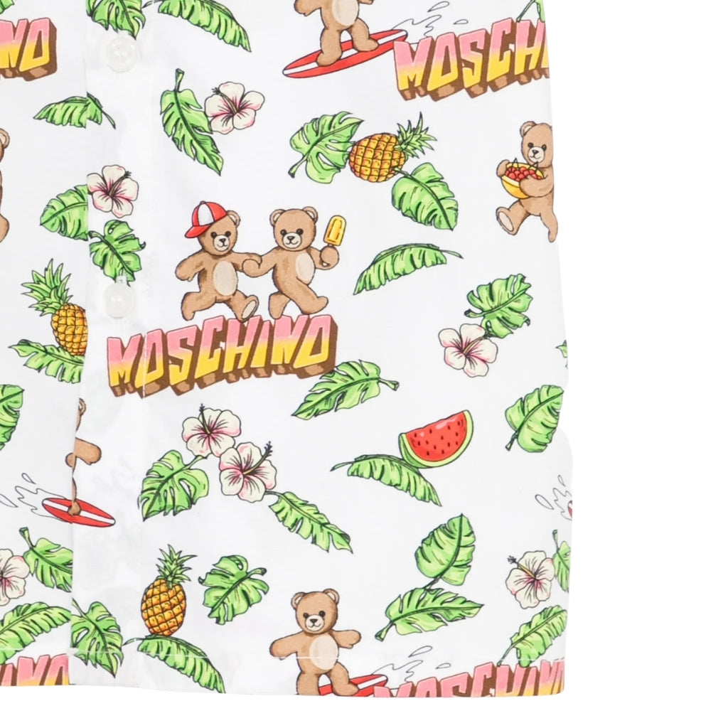 Moschino Kids Allover Teddy Shirt
