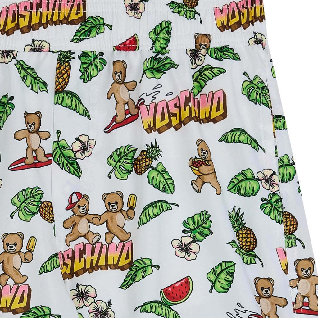 Moschino Kids Allover Teddy Swim Shorts
