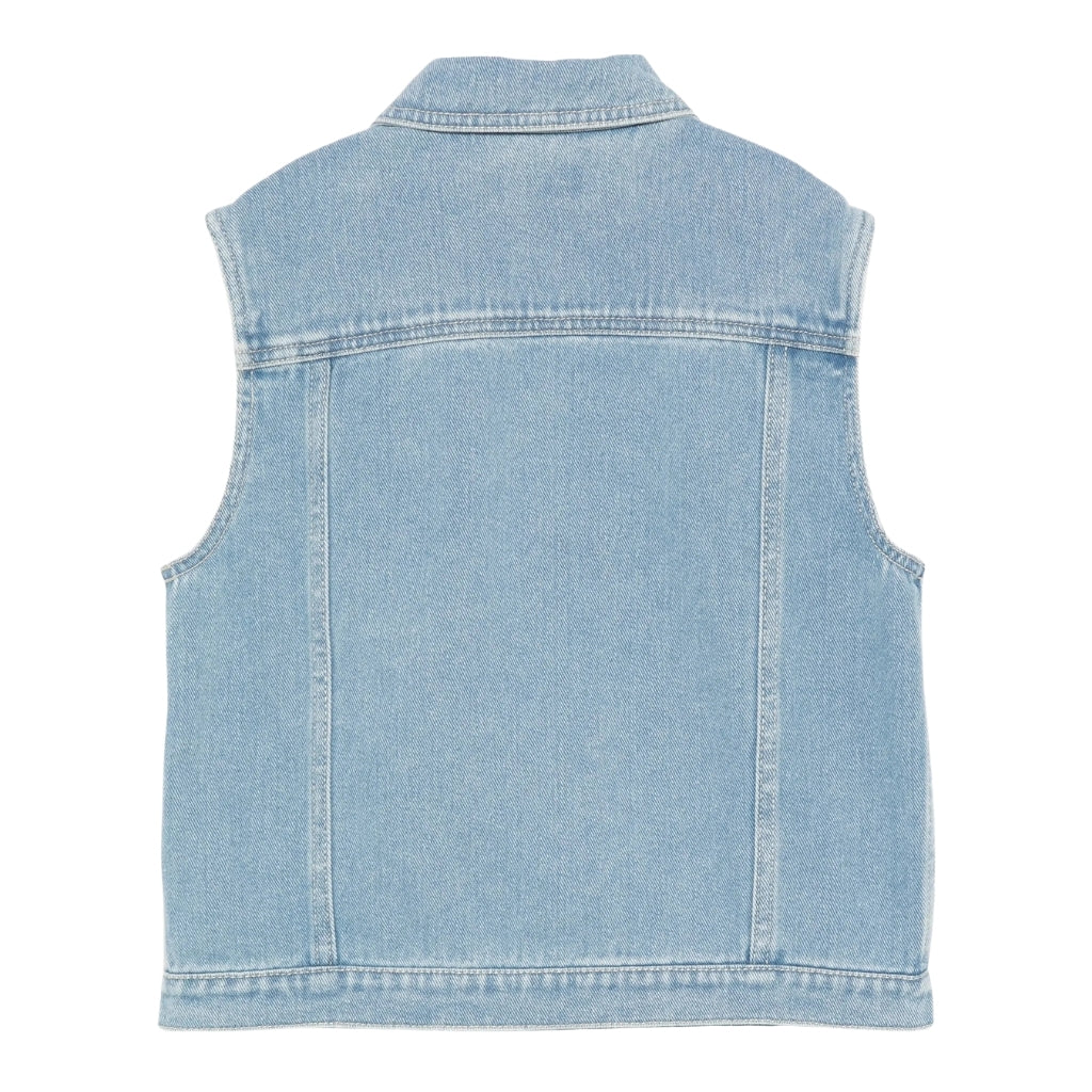 Moschino Kids Teddy Bear Denim Gilet