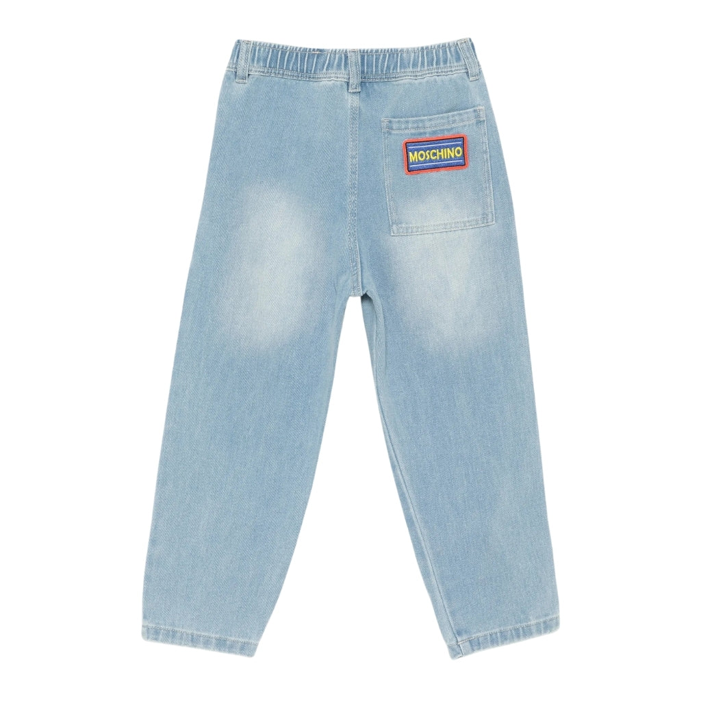 Moschino Kids Teddy Bear Denim Trousers