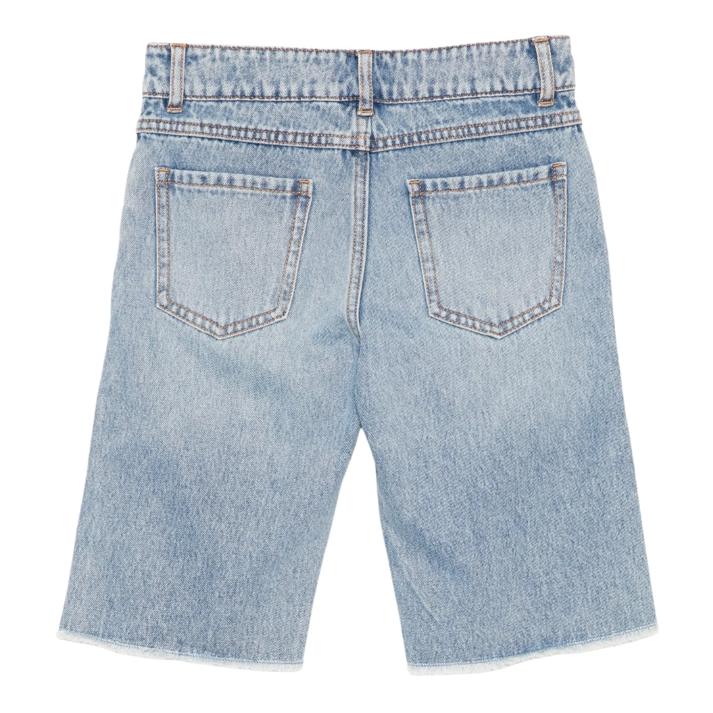 Moschino Kids Logo Denim Shorts