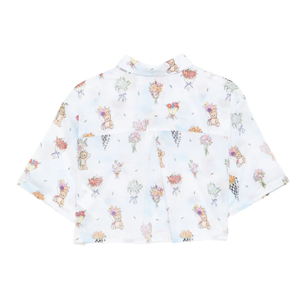 Moschino Kids Teddy Flowers Shirt