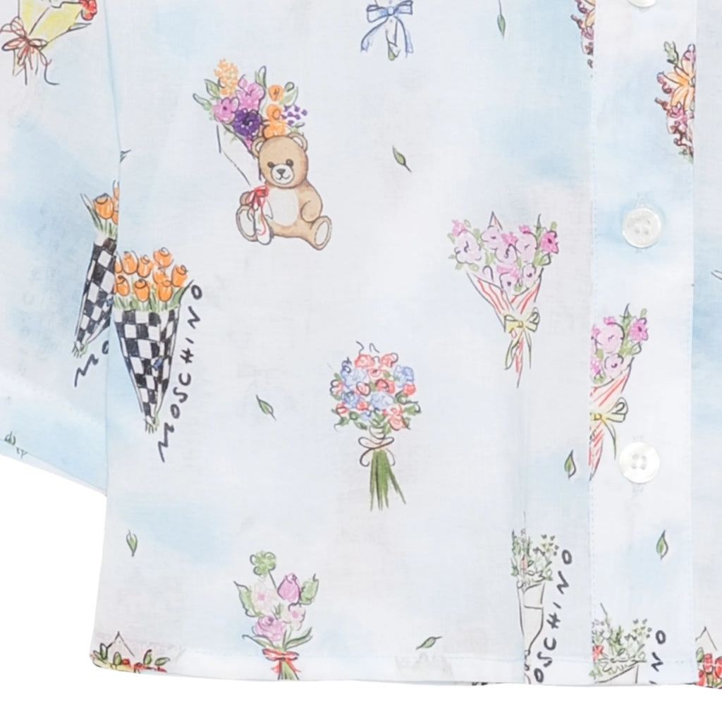 Moschino Kids Teddy Flowers Shirt