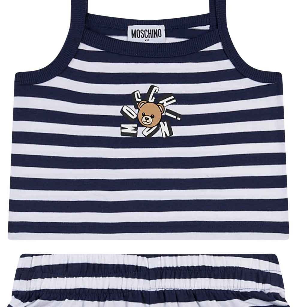 Moschino Kids Tank Top And Shorts Set
