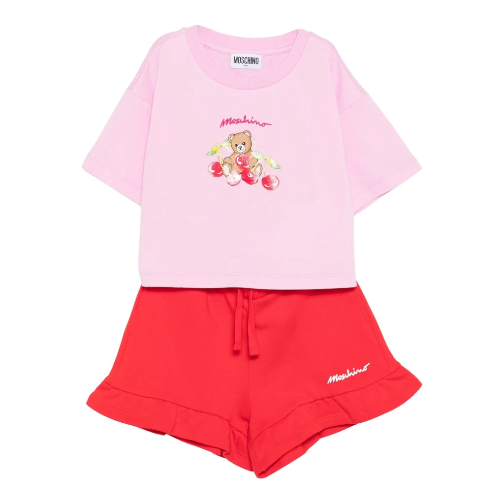 Moschino Kids T-Shirt And Shorts Set
