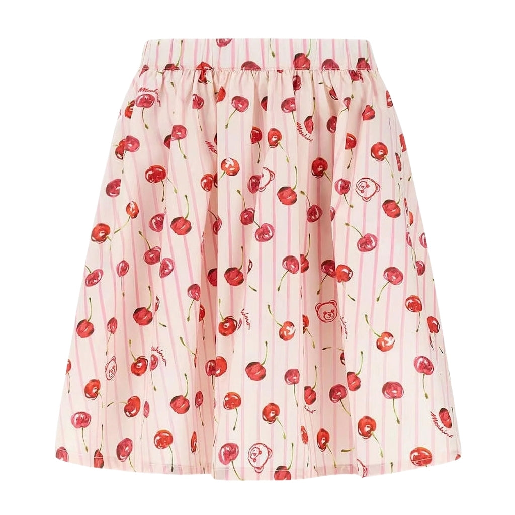 Moschino Kids Allover Cherries Skirt