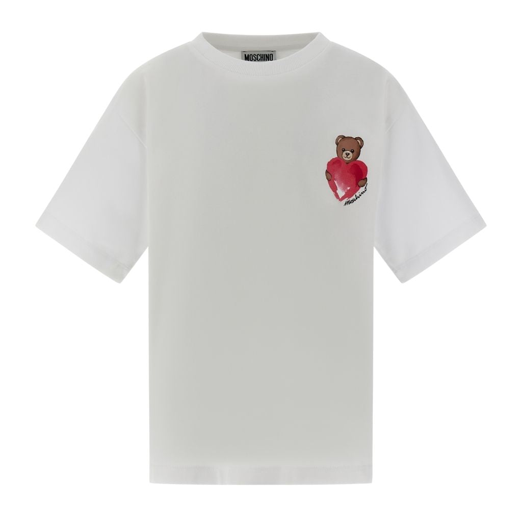 Moschino Kids Teddy Heart Maxi T-Shirt