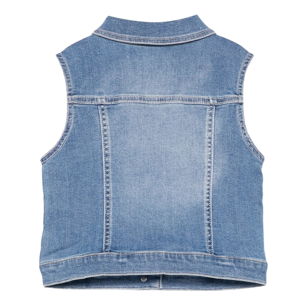 Moschino Kids Teddy Bear Denim Gilet