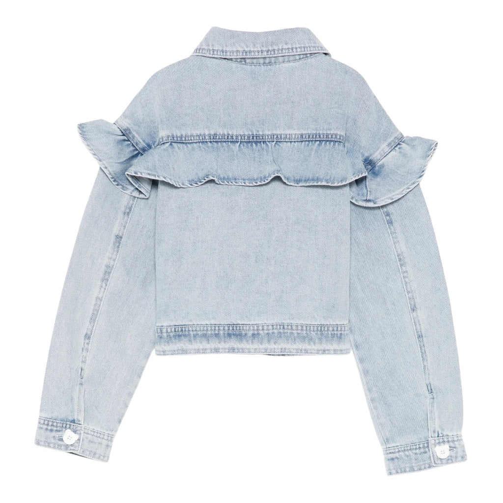 Moschino Kids Cherry Logo Denim Jacket