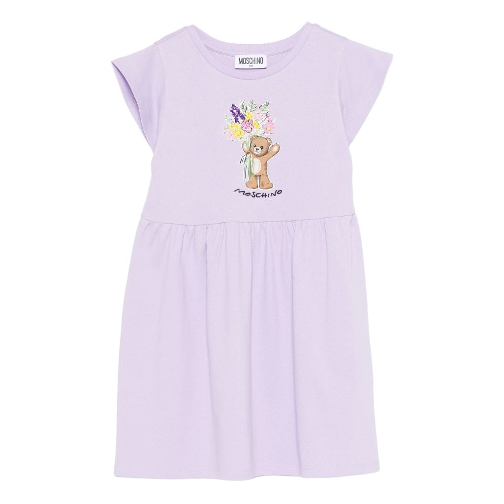 Moschino Kids Teddy Flowers Dress