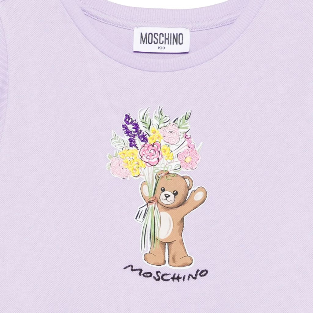 Moschino Kids Teddy Flowers Dress
