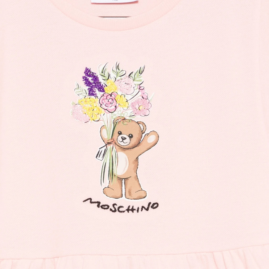 Moschino Kids Teddy Flowers Dress
