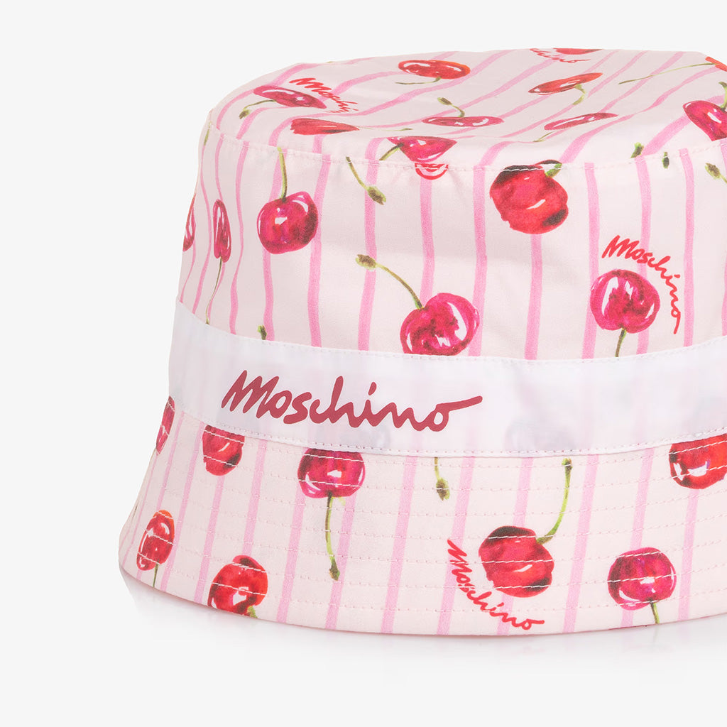 Moschino Kids Allover Cherries Bucket Hat