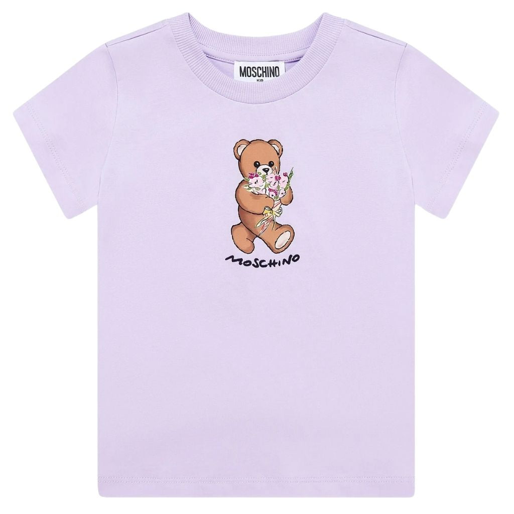Moschino Kids Teddy Flowers T-Shirt