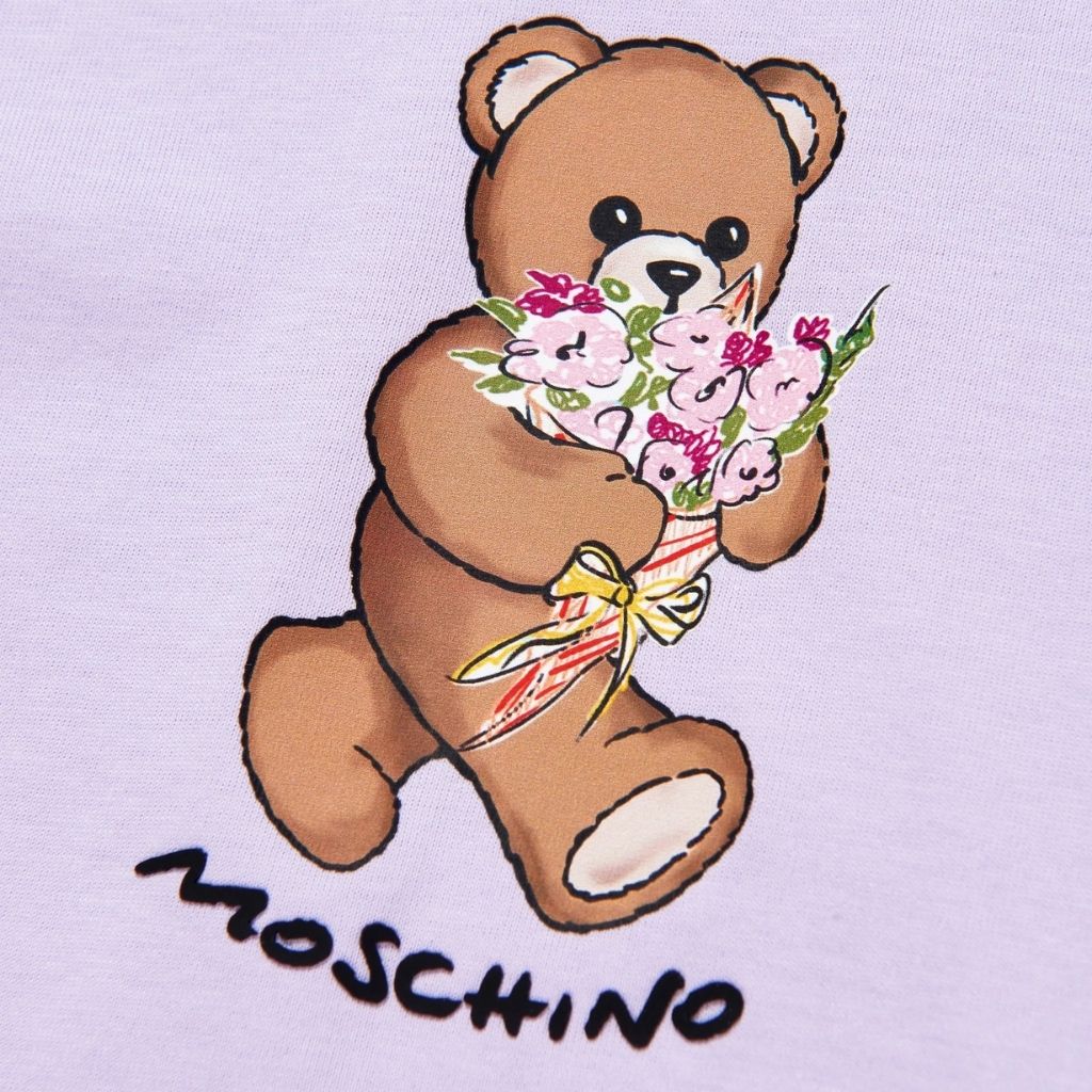 Moschino Kids Teddy Flowers T-Shirt
