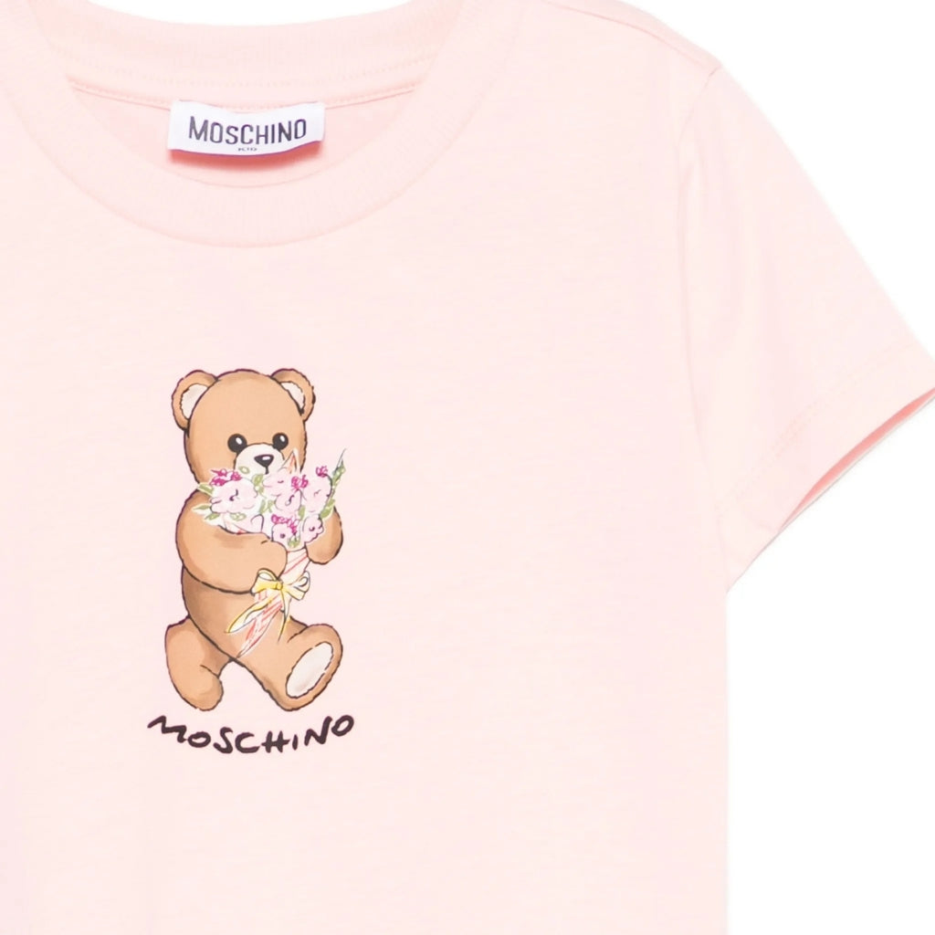 Moschino Kids Teddy Flowers T-Shirt