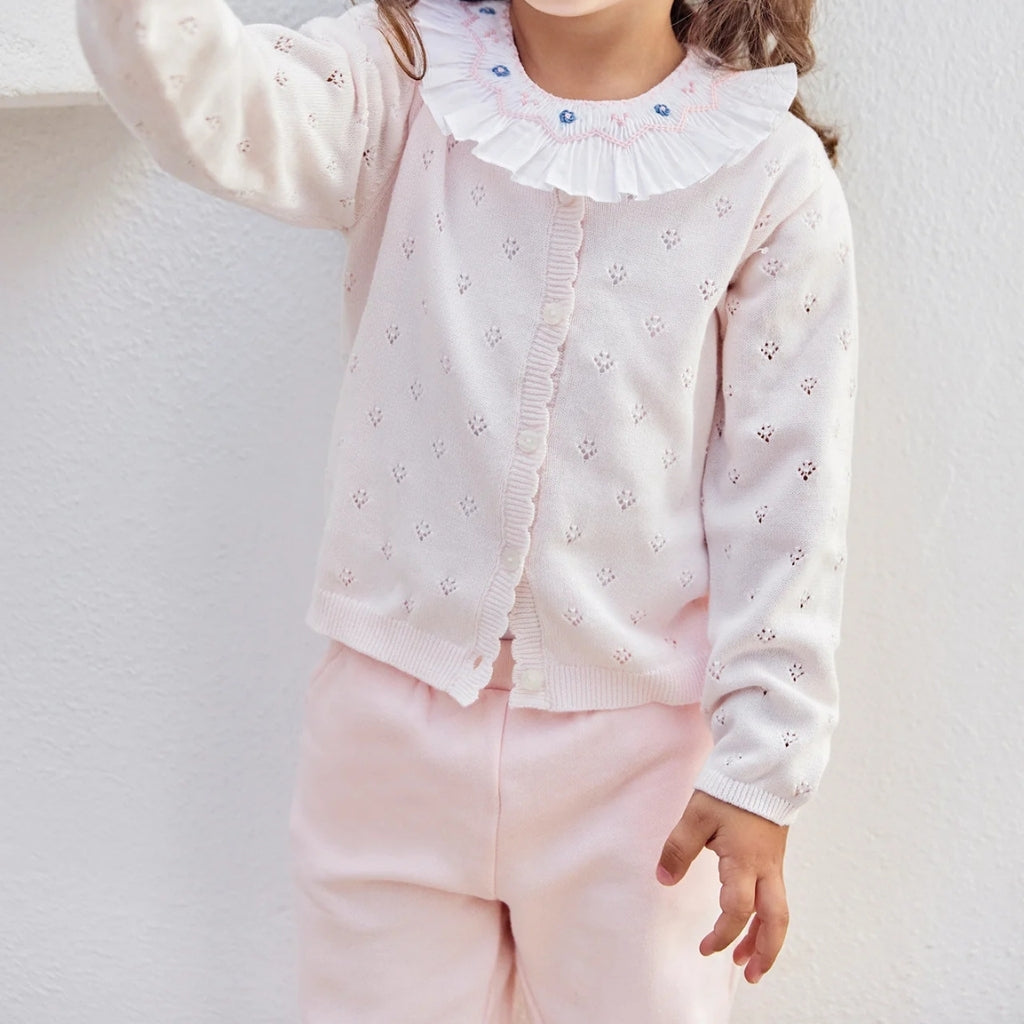 Tartine Et Chocolat Floral Knit Cardigan