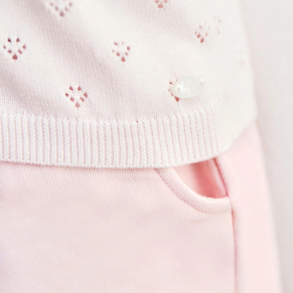 Tartine Et Chocolat Floral Knit Cardigan
